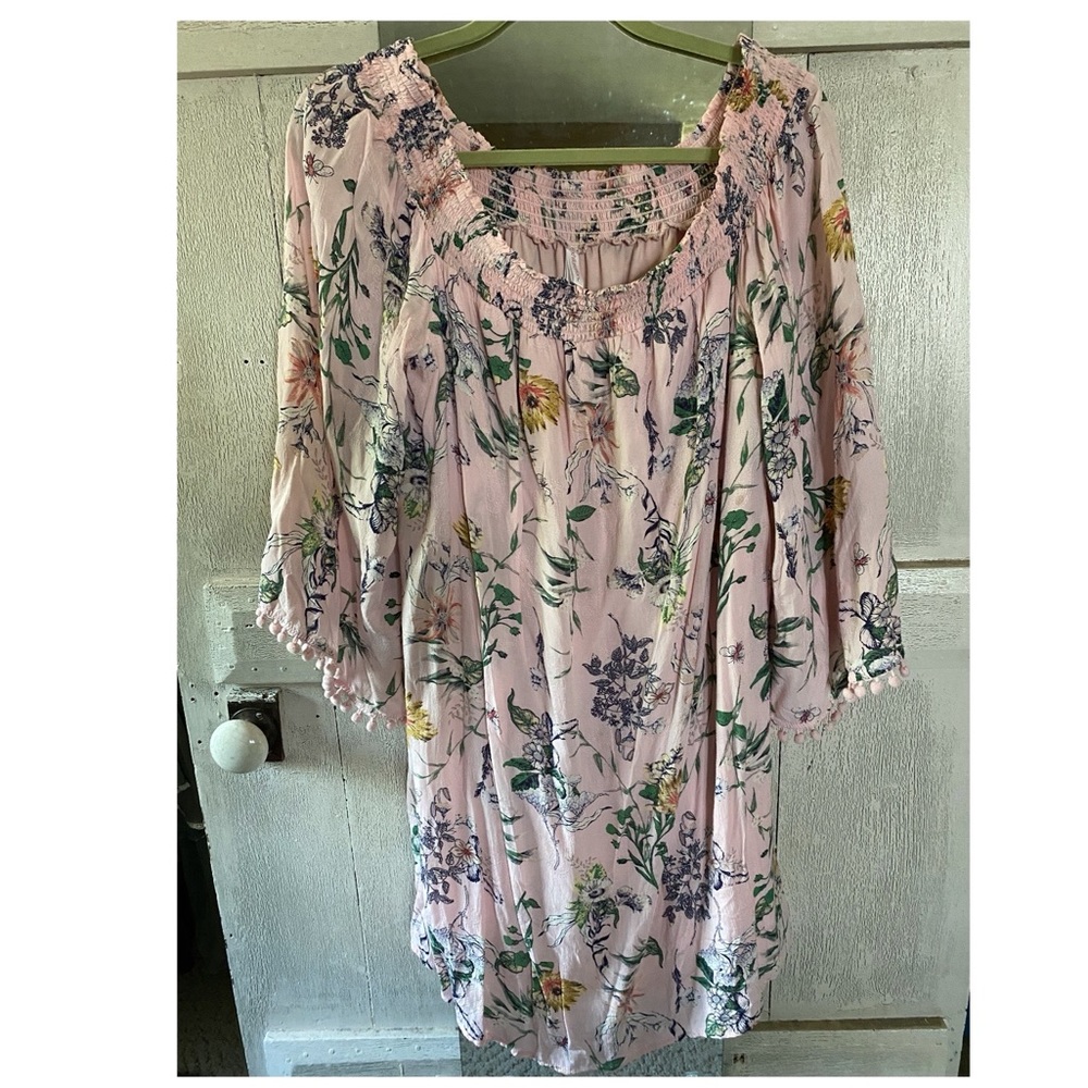 Xhiliration for Target Pink Floral Tunic or Mini Dress